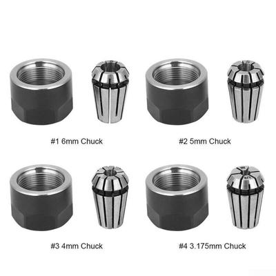 ER11 Spring Collet Chuck Clamping Nuts Lathe For CNC Milling Spring Steel