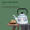 European Style Water Kettle Handmade Tea Pot Teakettle Ancient Bell Pot  Outdoor