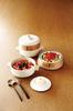 JIA Steam Pot Steamer with Steamer Basket 24cm Ceramic Pot White L Size
