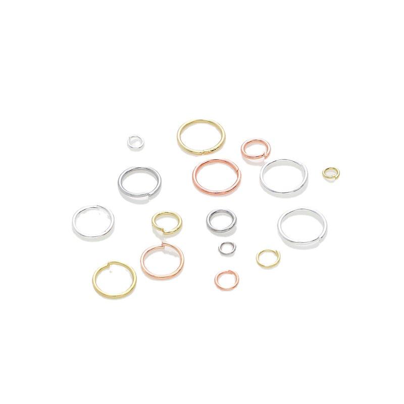 Copper Clad Color-Retaining Open Ring Connector for Handmade Jewelry: 14K/18K Necklace & Bracelet DIY Accessories