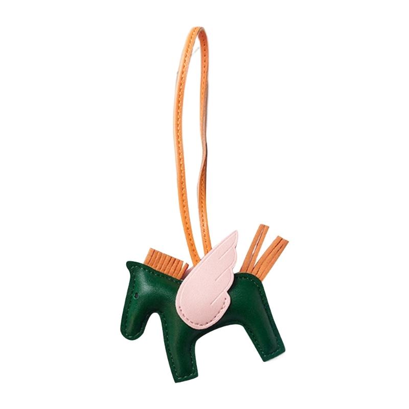 Cute Angel Wing Horse Keychain Pendant for Women Girls Fashionable Mini Horse Shape Bag Charm Oranemnt for Handbags
