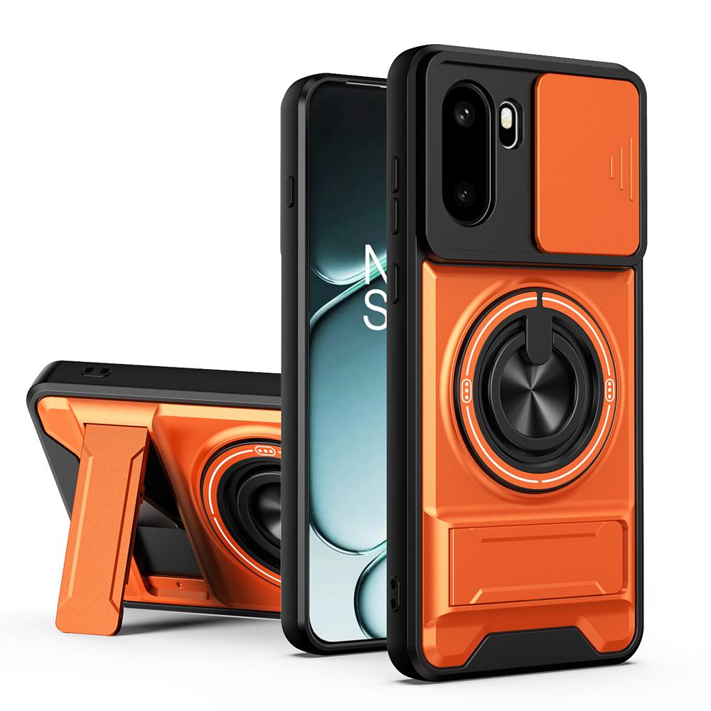 KEYSION Magnetic Phone Case for OnePlus 15R 5G 1+ Ace 6 6T Slide Camera Protection Upright Kickstand Ring Shockproof Back Cover