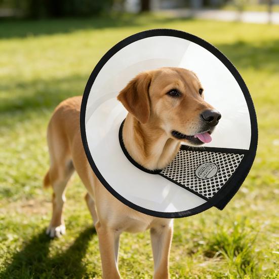 Pet Cone Collar Adjustable Cat Recovery Collar Dog E-Collar Prevents Licking Biting Wound for Postoperative Recovery Bathing And Nail Trimming