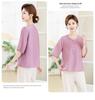 Stylish Slimming Summer Tops for Women: Versatile Short-Sleeved T-Shirts for Middle-Aged and Elderly Moms