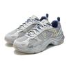 Fila Fusion Unique Fabric Synthetic Leather Comfortable Low-Top Casual Shoes Women Sneaker Silver Gray T12W411615FBC