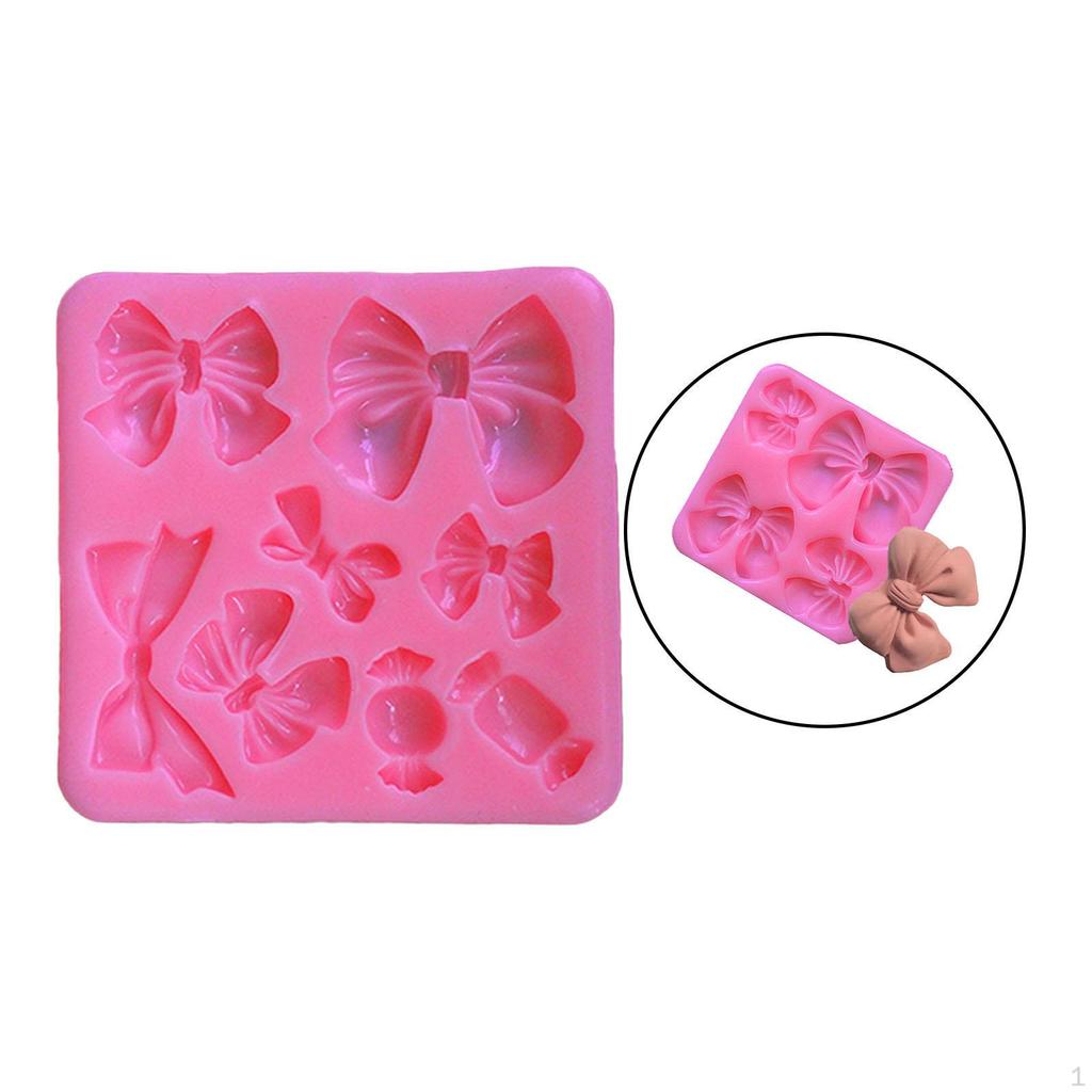 3D Bow Tie Silicone Model Fondant Supplies Statue DIY Art Crafts Plaster Crafting Epoxy Resin