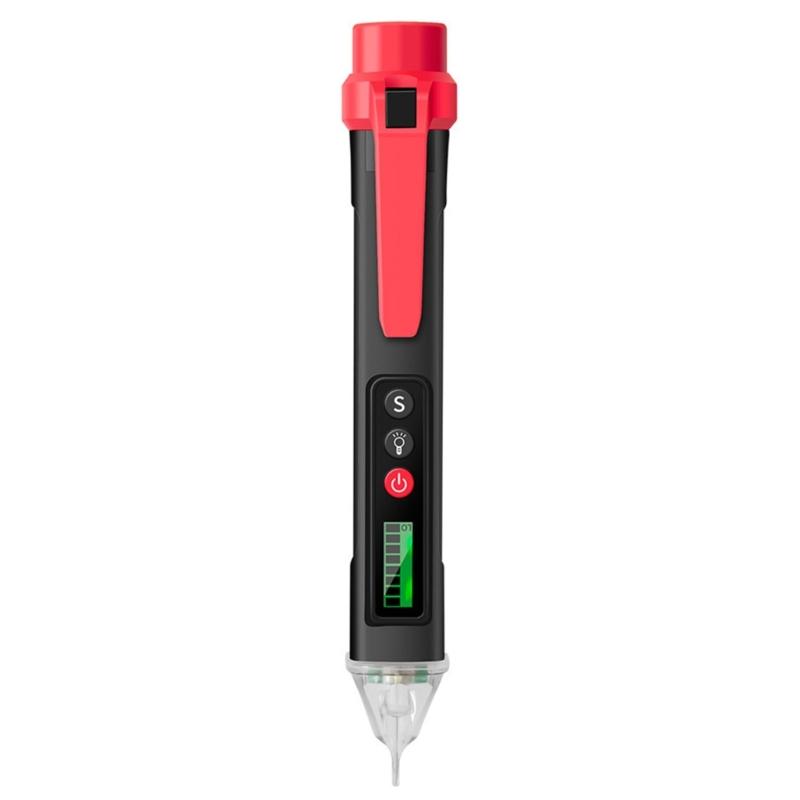 Adjustable Sensitivity Electrical Tester Pen Not Contact Voltage Detectors Live Wire Identifier Flashlight Color Display