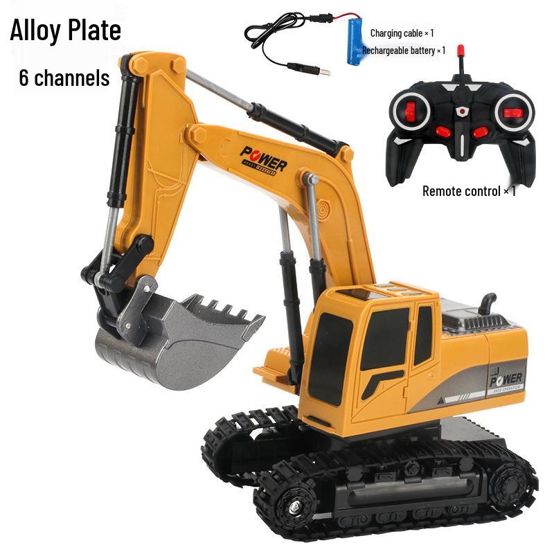 

Набор строительной техники с дистанционным управлением из сплава: Экскаватор, Бульдозер, Самосвал для детей. English