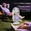 Dual-Head USB Rechargeable Night Light Fan for Air Circulation – Ideal for Outdoor, Dorm, or Office with Long Battery Life