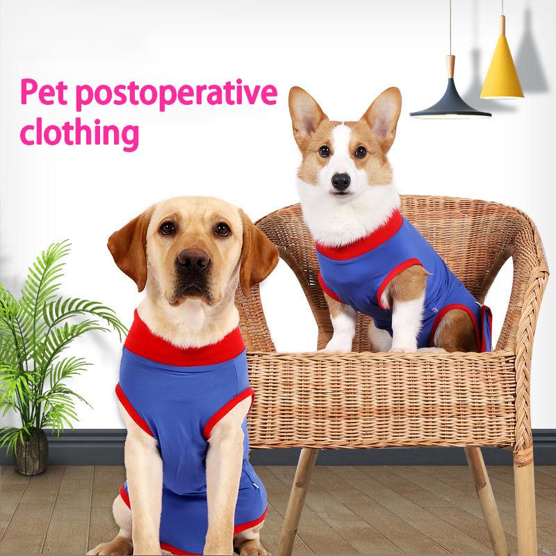 

2023 Новый восстановительный костюм, рубашка для собак, кошек, повязки на раны после операции, анти-лизающие повязки для ран на животе у собак, альтернативный конусный электронный ошейник