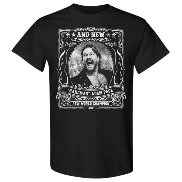 Hangman Adam Page  AND NEW AEW Official TShirt Unisex T-Shirt M