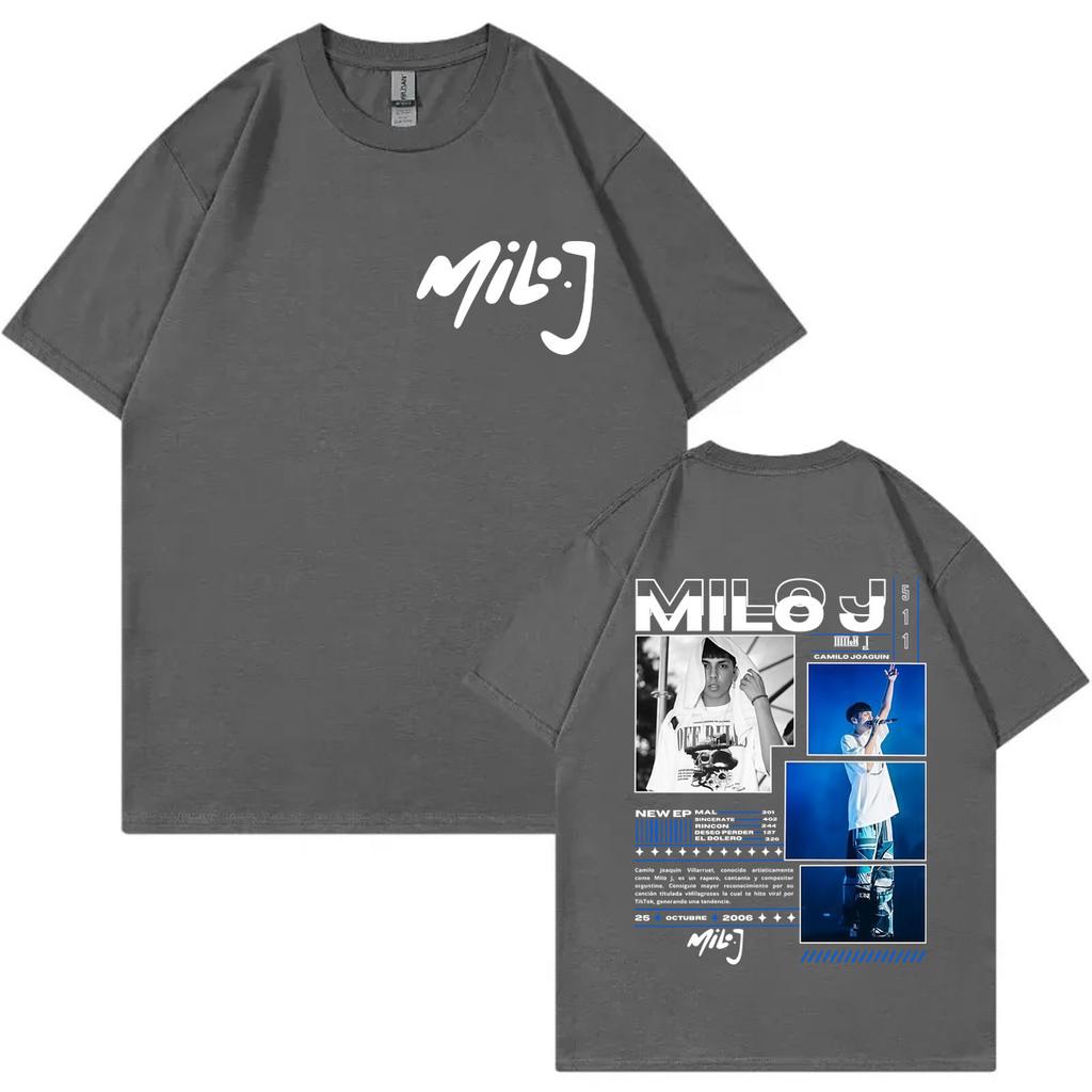 Rapper Milo J 511 Album Merch Tshirt Men Women Clothing Fashion Hip Hop Tshirts Summer Oversized Cotton Short Sleeve T Shirt