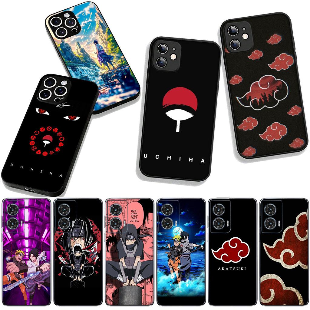 for Motorola Moto G54 G05 G24 G55 G75 G85 G15 G86 Power Edge 50 30 Fusion neo Pro Case Sasuke Uchiha Itachi Akatsuki Narutos