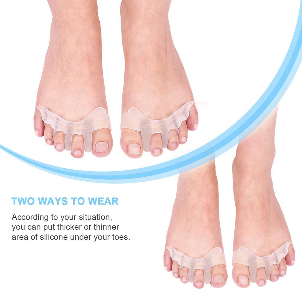 Gel Toe Separator Toe Spacers Toe Stretchers for Men and Women Easy Wear In Shoes