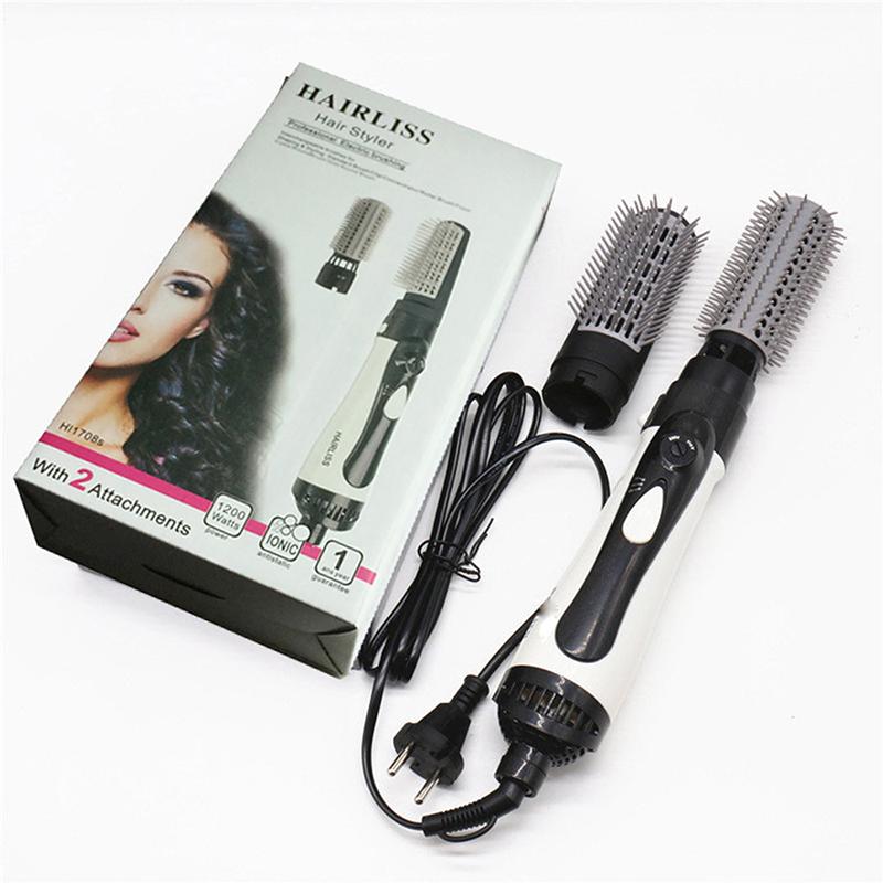 Hot Air Brush One Step Hair Dryer Brush Volumizer Dry Straighten Curl Comb Negative Ionic Hair Styler