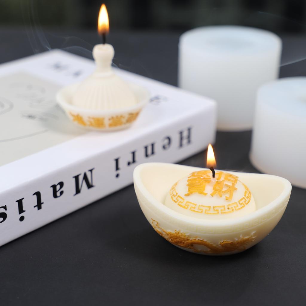 Geometric Candle Mold Silicone Mold for Candle Making Reusable Candle Resin Epoxy Mould Casting Molds DIY Silicone Mould