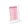 Holder Nail Shapes Nail Tip Display Board Advice Board Acrylic Nail Shape Guide False Showing Salon Display