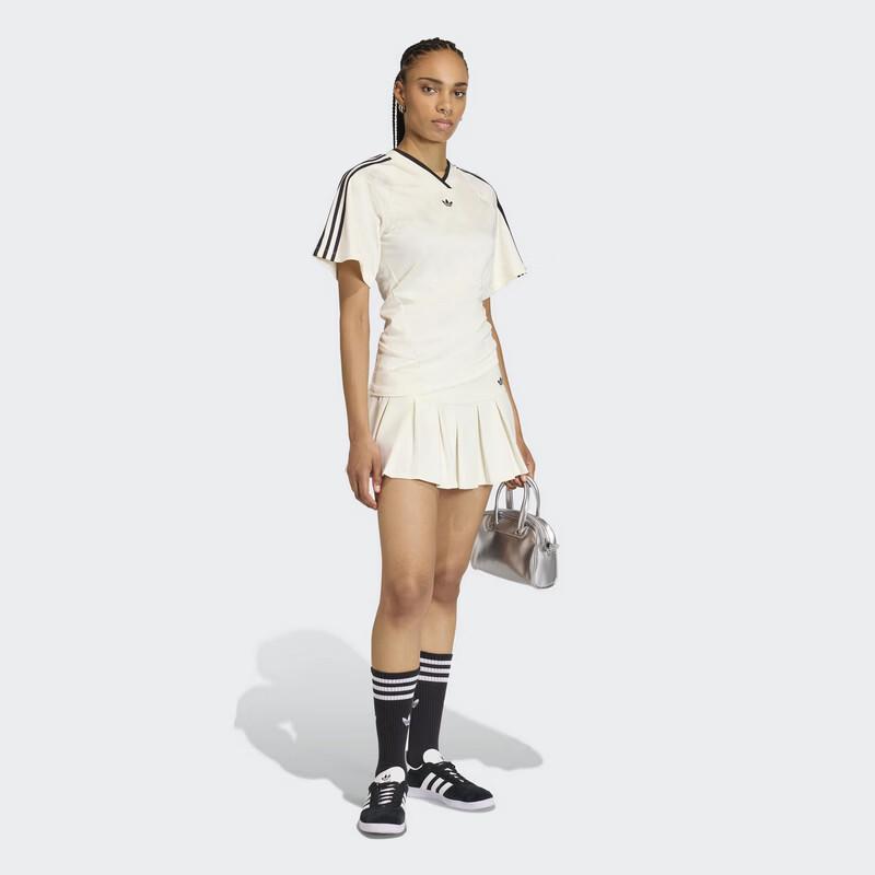 adidas Originals Women's Rouched Foot J Short Sleeve Top