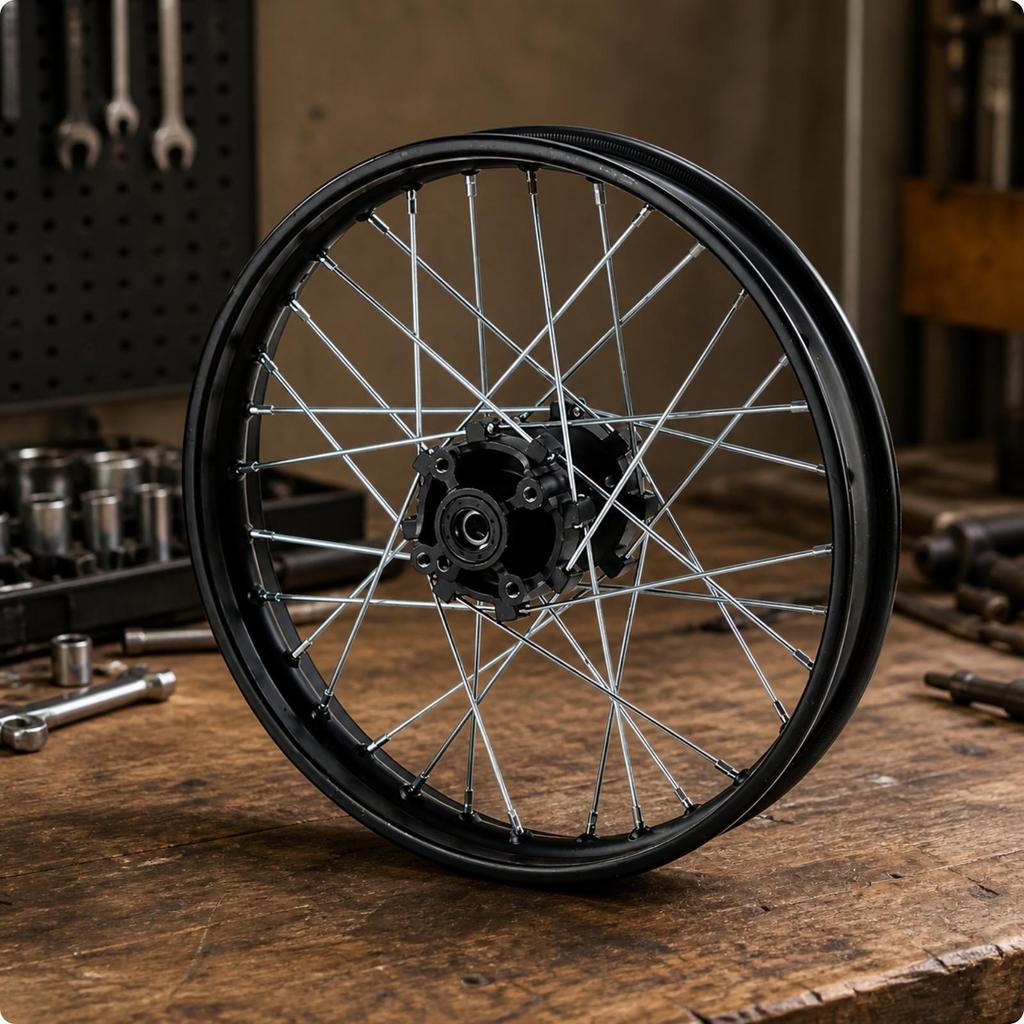 Rim Heavy-Duty Motorcycle Wheel Hub Assembly Reliable for Dirt Bike Riders