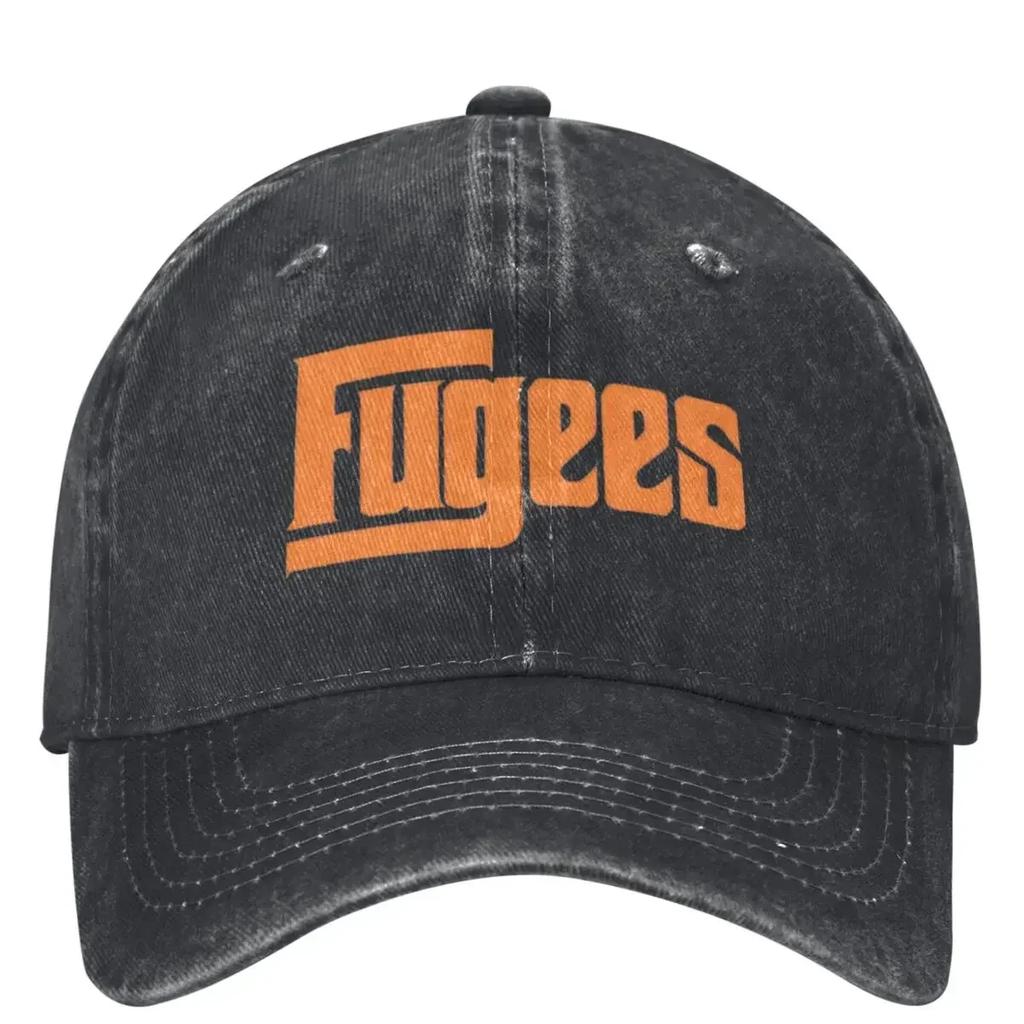 Men Women Fugees Band Logo Lauryn Hill Hats Classic Distressed Denim Washed Baseball Cap Adjustable