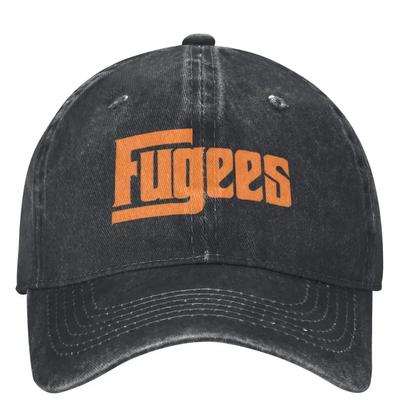 Herren Damen Fugees Band Logo Lauryn Hill Hüte Klassisch Used Denim Gewaschen Baseballkappe Verstellbar