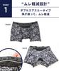 by Wacoal Boxer sweat quick stuffiness reducing front L [Bros Men] shorts, absorbing, drying, design, closure, GT3910, men's, KO,