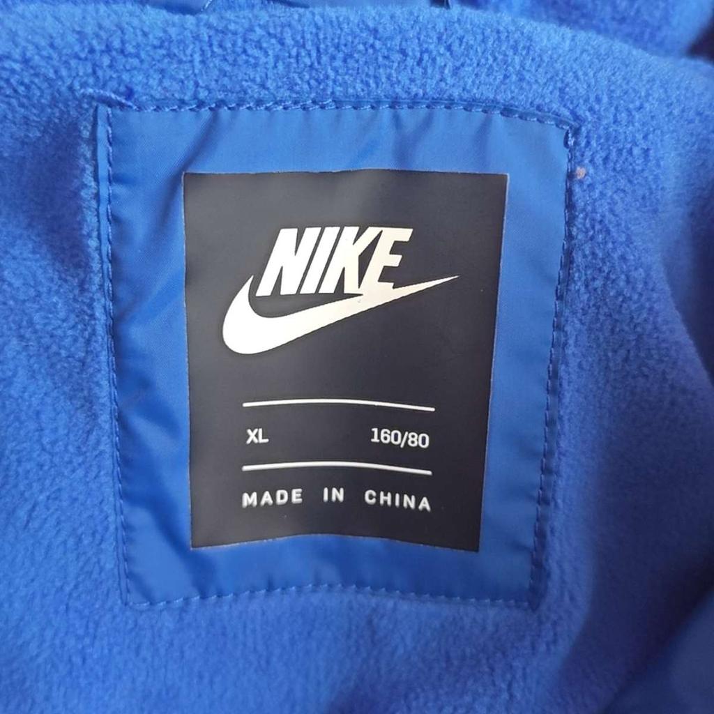 Nike Cotton Short Casual Hooded Windproof Warm Jacket Kids jackets Red Blue DB7004-480