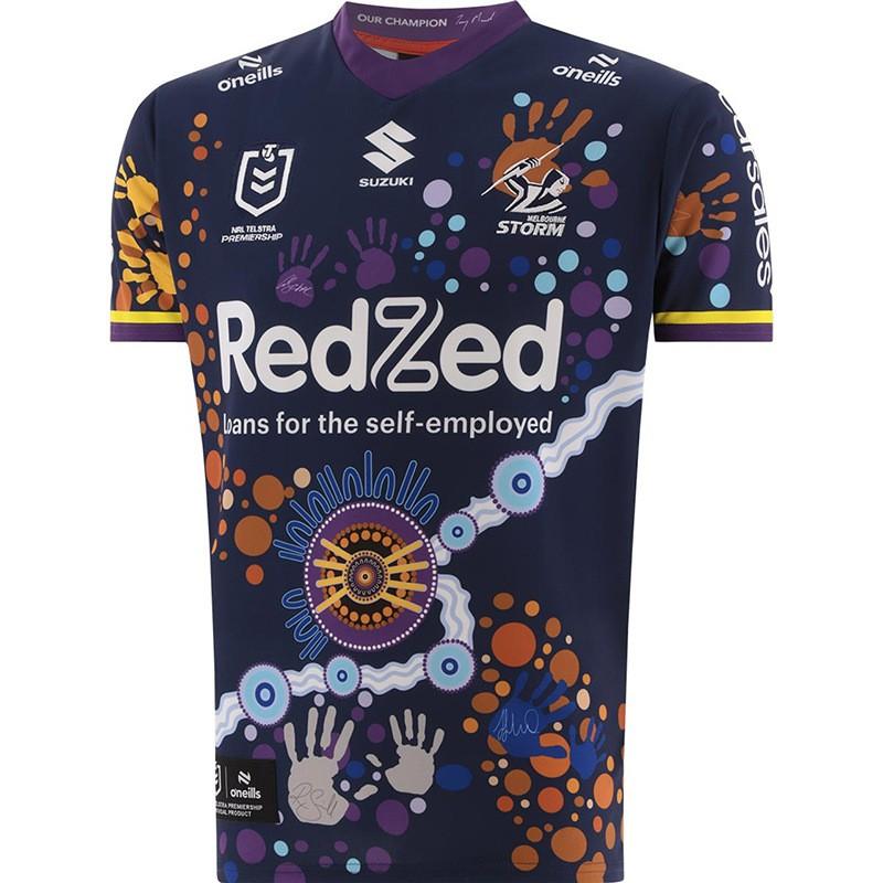 2025 Melbourne NRL Indigenous Edition Rugby Jersey Unisex Sport Shirt Running Fitness Cycling Basketball