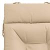Sun Lounger Cushion VIANEN 100percent  Polyester Cream 200 x 50 x 8 cm