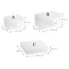 Frosted Plastic Snap-Lock Storage Box Card Organizer Desktop Drawer Container for Collectibles Craft Supplies Small Objects