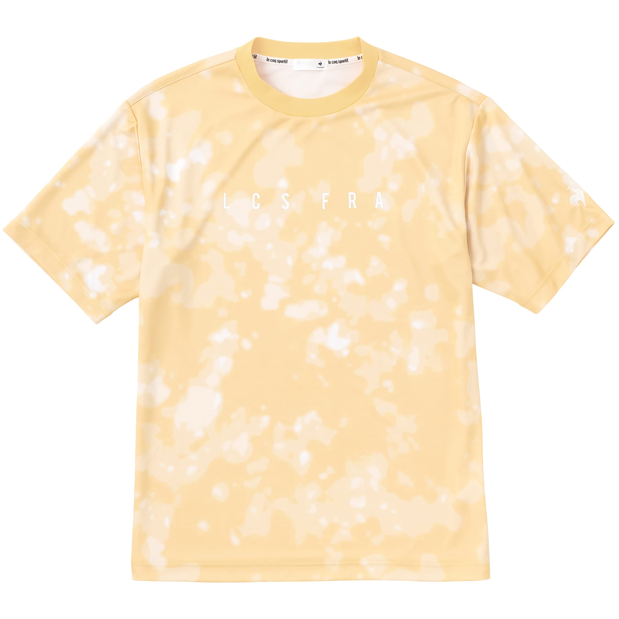 

Петух с для и и УФ-защита и ИЛИ О [Le Sportif] Футболка с коротким рукавом, узор тай-дай, бег, джоггинг, спортзал, влагоотводящая быстросохнущая,