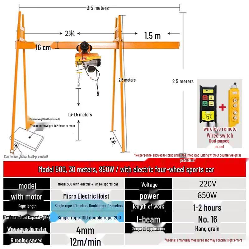 Four-Pillar Track Crane Hoist