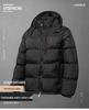 Black Heavyweight Bomber Jacket - Hooded, Loose Fit, Velvet Lined, Cotton Outerwear