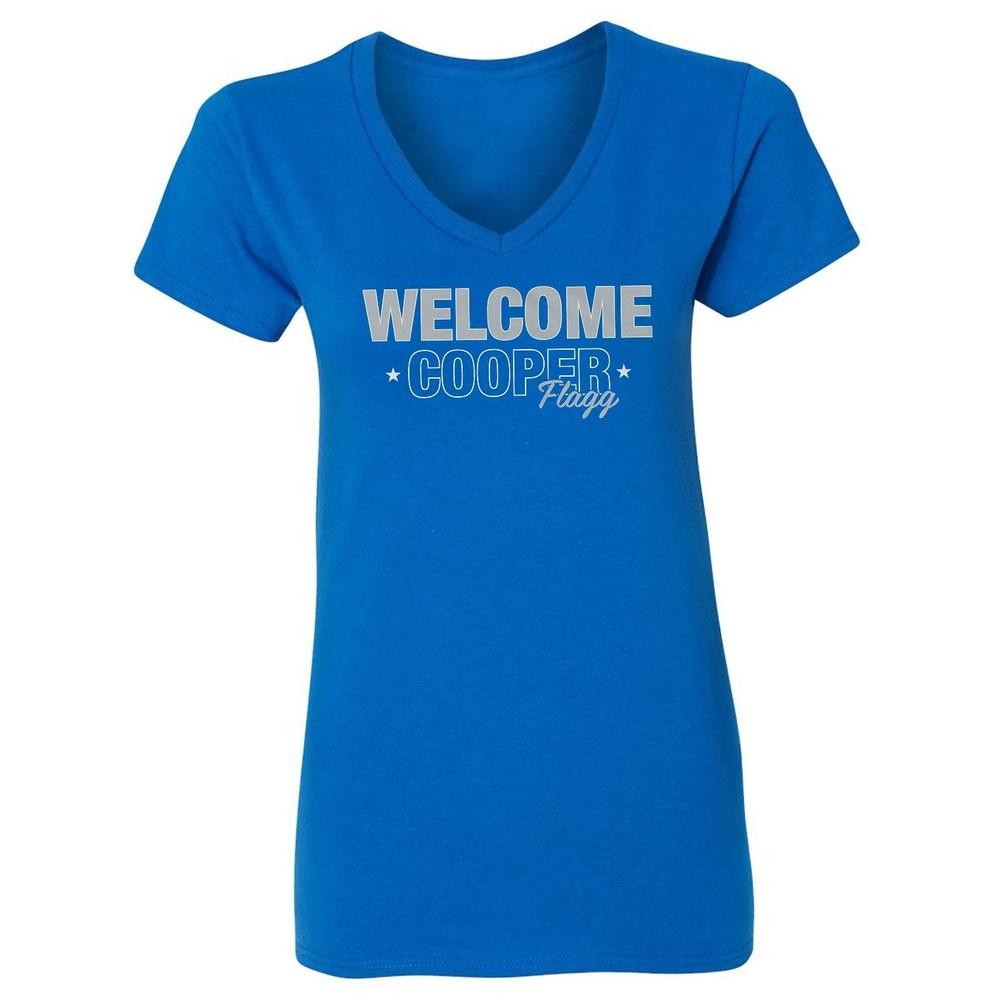 Welcome Flagg Bball Inspired Design - Dallas Fans Ladies  V-Neck Tshirt Unisex T-Shirt S