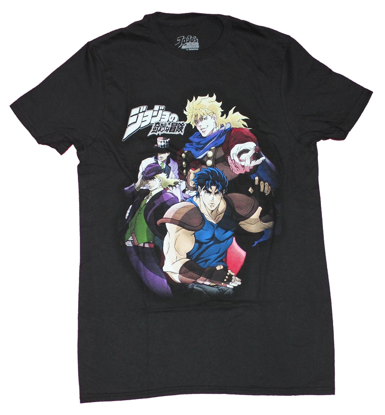 Jojo s Bizarre Adventure Adult New T-Shirt - Phantom Blood Cast Pic XL