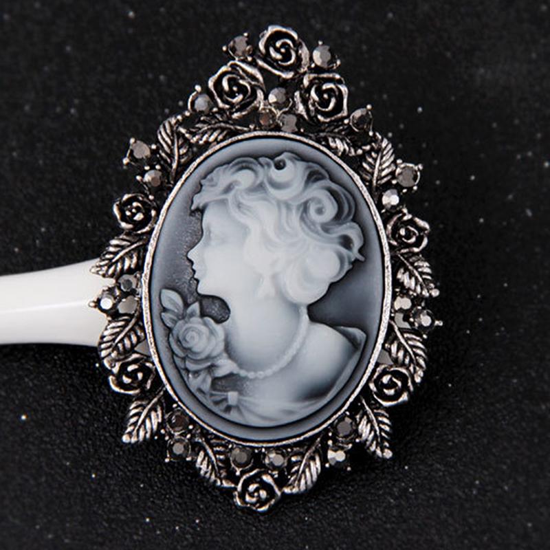 1X Vintage Cameo Victorian Style  Wedding Party Women Pendant Brooch Pin