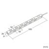 Sanwa Supply Power Strip, 11 Outlets, 2P, 2m, Slim, 180° Flexible Cord, Powerful Neo Magnet, Dust Shutter, Fixing Hook, Black, TAP-SLIM11-2BK