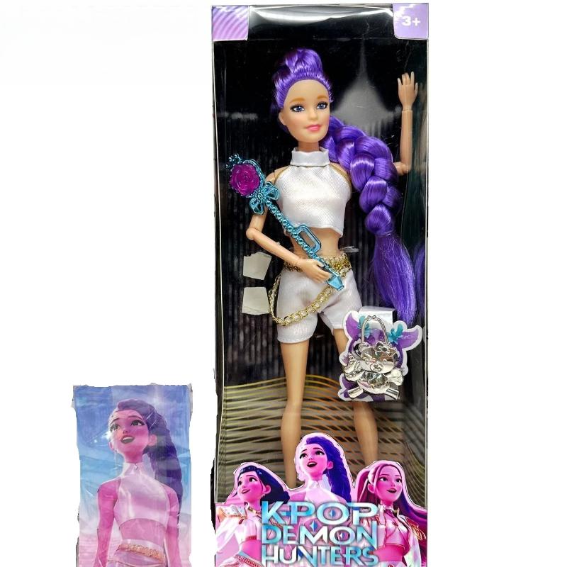 Kpop Demon Hunter Action Figure Toy Derpys Tiger Rumi Mira Zoey Sussy Saja Boys Theme Fans Christmas Gift