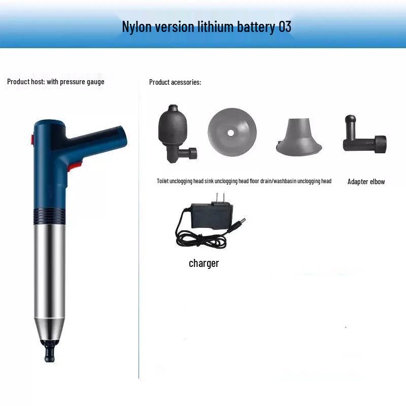Enhanced High-Pressure Toilet Unclogger – One-Shot Clog Removal Tool