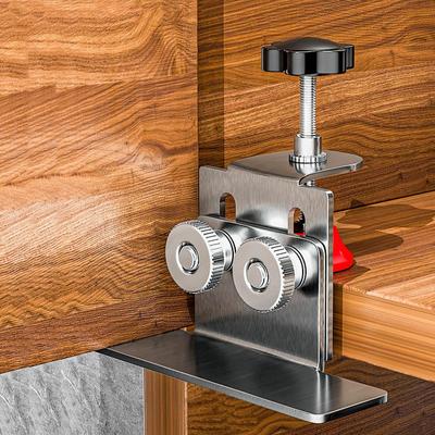 Cabinet Door Mounting Jig Cabinets Frame Clamp Household Hidden Door Stainless Steel Mounting Support Woodworking Tools