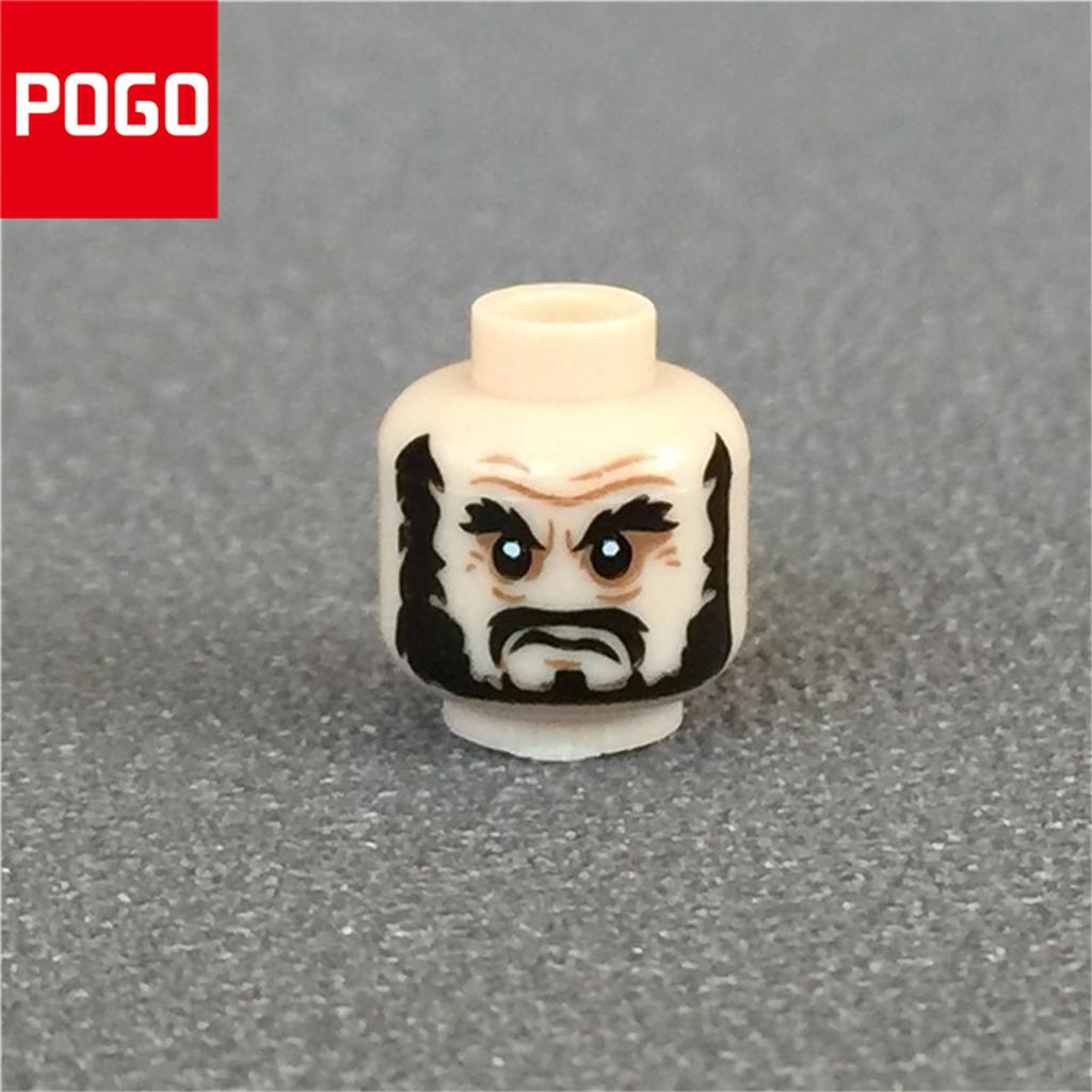 10pcs/lot MOC Bricks Male and Female Figure Head Face Expression DIY Compatible Mini Dolls Building Blocks Toys for Kids Gifts