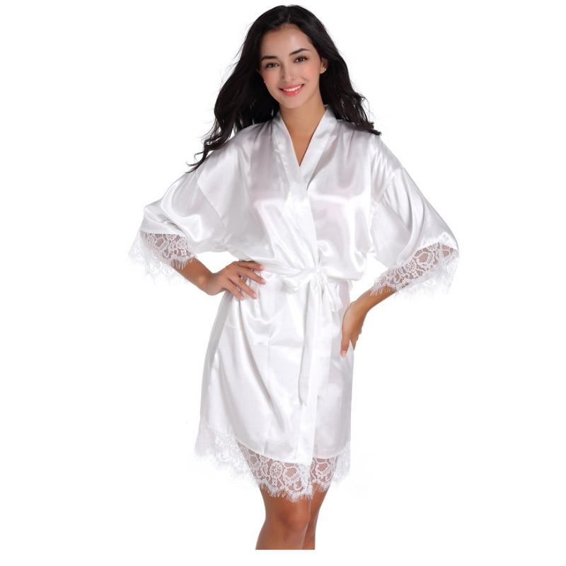 Plus Size Women's Summer Cardigan High Grade Lace Lace Pajamas