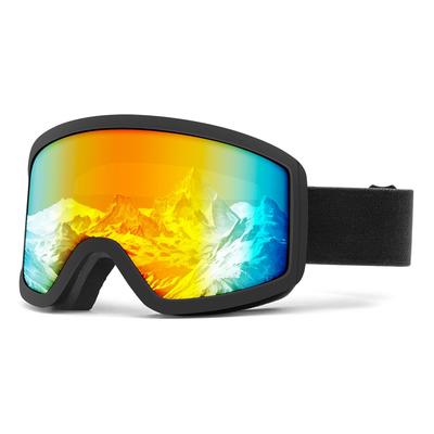 Rongbenyuan Ski Double Snowboard REVO Glasses UV Helmet Wide Field of Sports Adjustable for Teens and Men Goggles, Lens, Goggles, Mirror, Compatible,