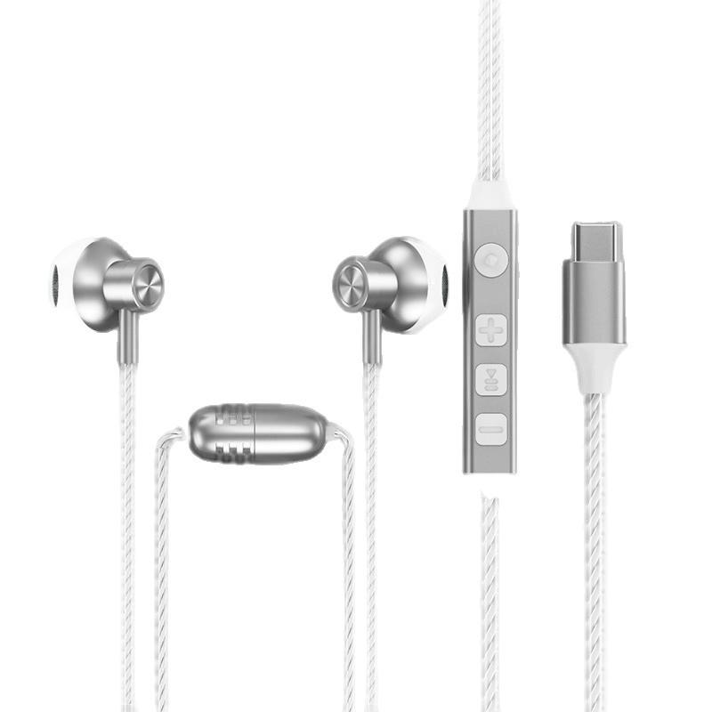 K20 Noise-Cancelling Wired Headphones with Type-C, Comfortable Fit, High Sound Quality for Live Recording & K Songs