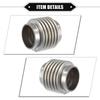 A ABSOPRO Car Exhaust Flexible Pipe 45x63.5mm Exhaust Flex Connector Pipe Bellows Universal for Car Durable Stainless Steel Silver Tone