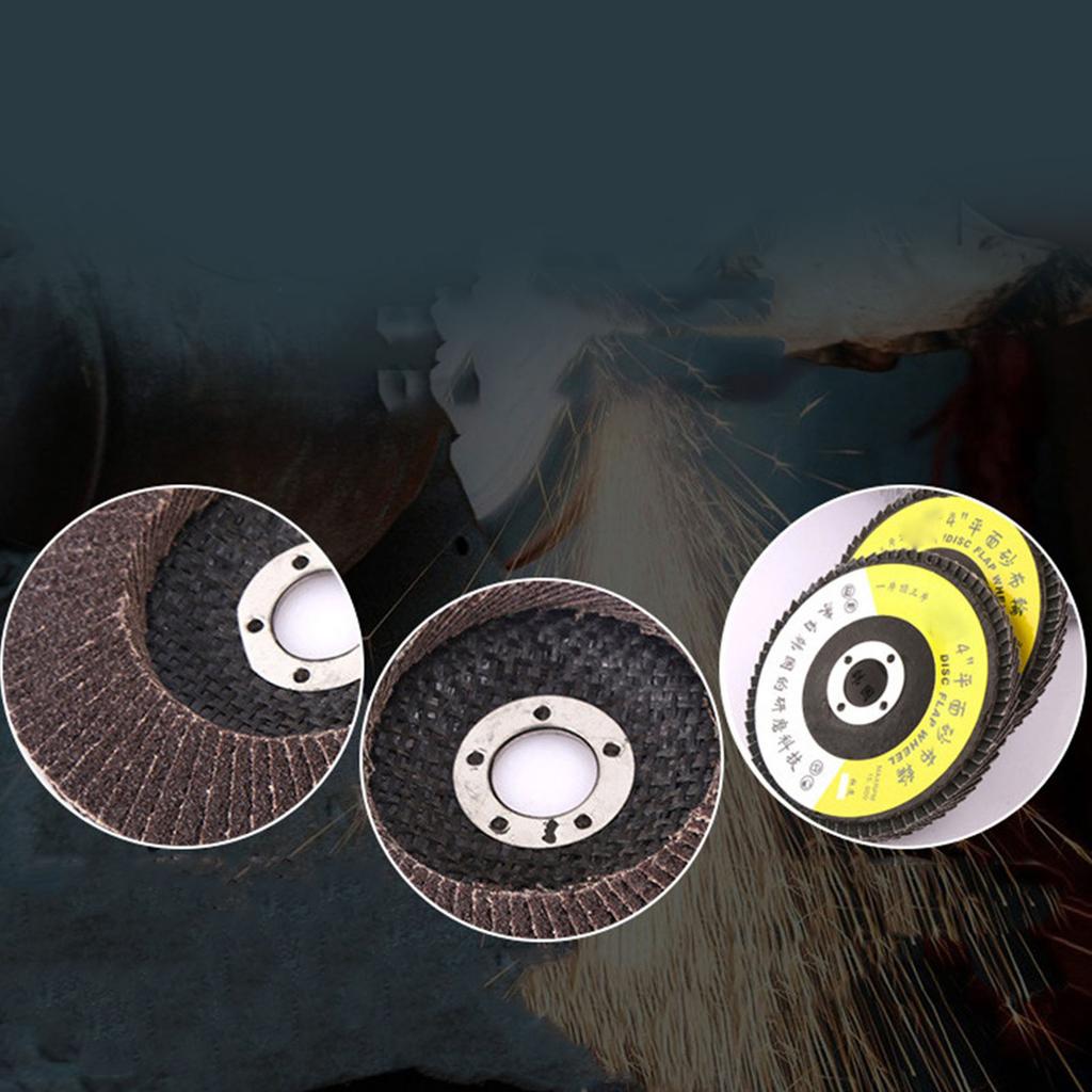 30Pcs Flap Disc Thickened Wear Resistant Sanding Discs High Density Abrasive Grinding Wheels for