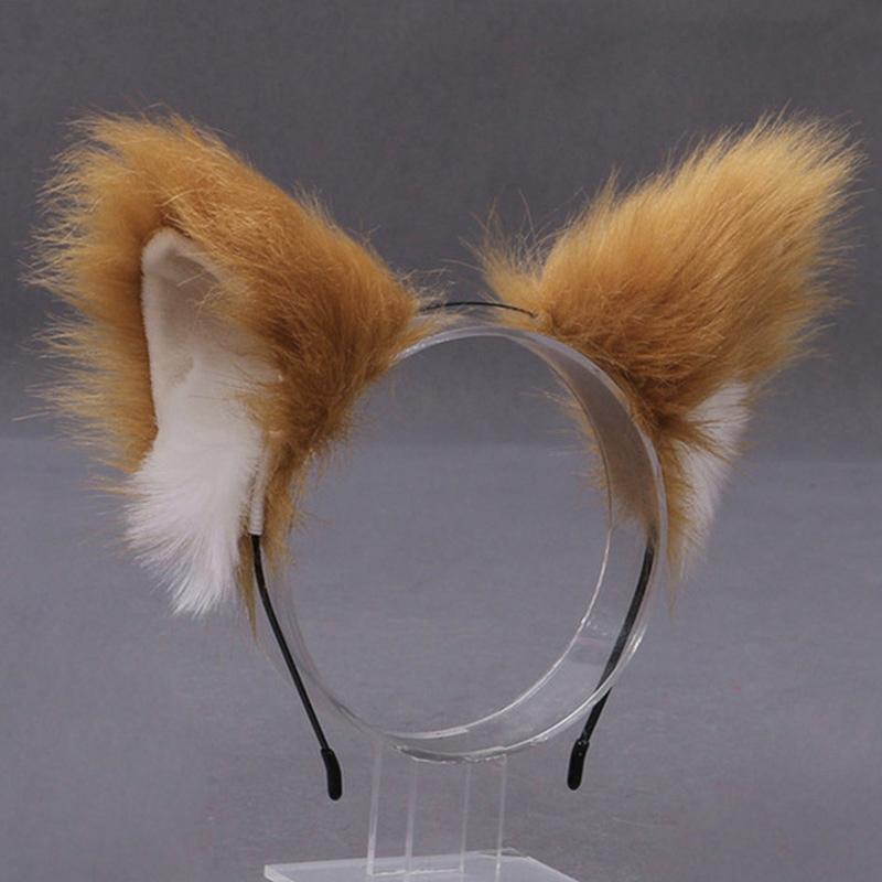 Fuchs Katze Ohr Plüsch Haar Hoops Cosplay Flauschigen Plüsch Haarband Stirnband Frauen Mädchen Maskerade Party Headwear Haar Zubehör