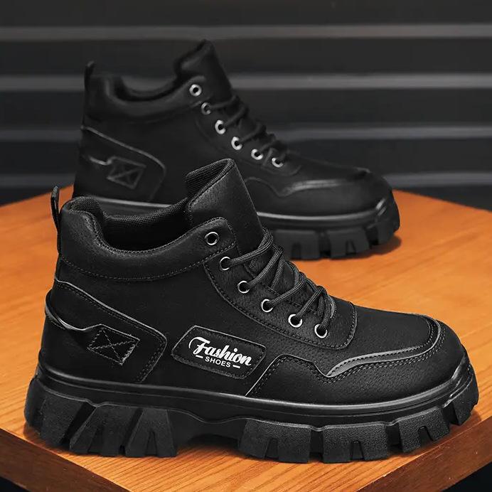 

Ботинки Martin мужские весенние и осенние мужские спортивные и повседневные туфли в британском стиле в стиле ретро с ручным инструментом на толстой подошве с высоким берцем 44