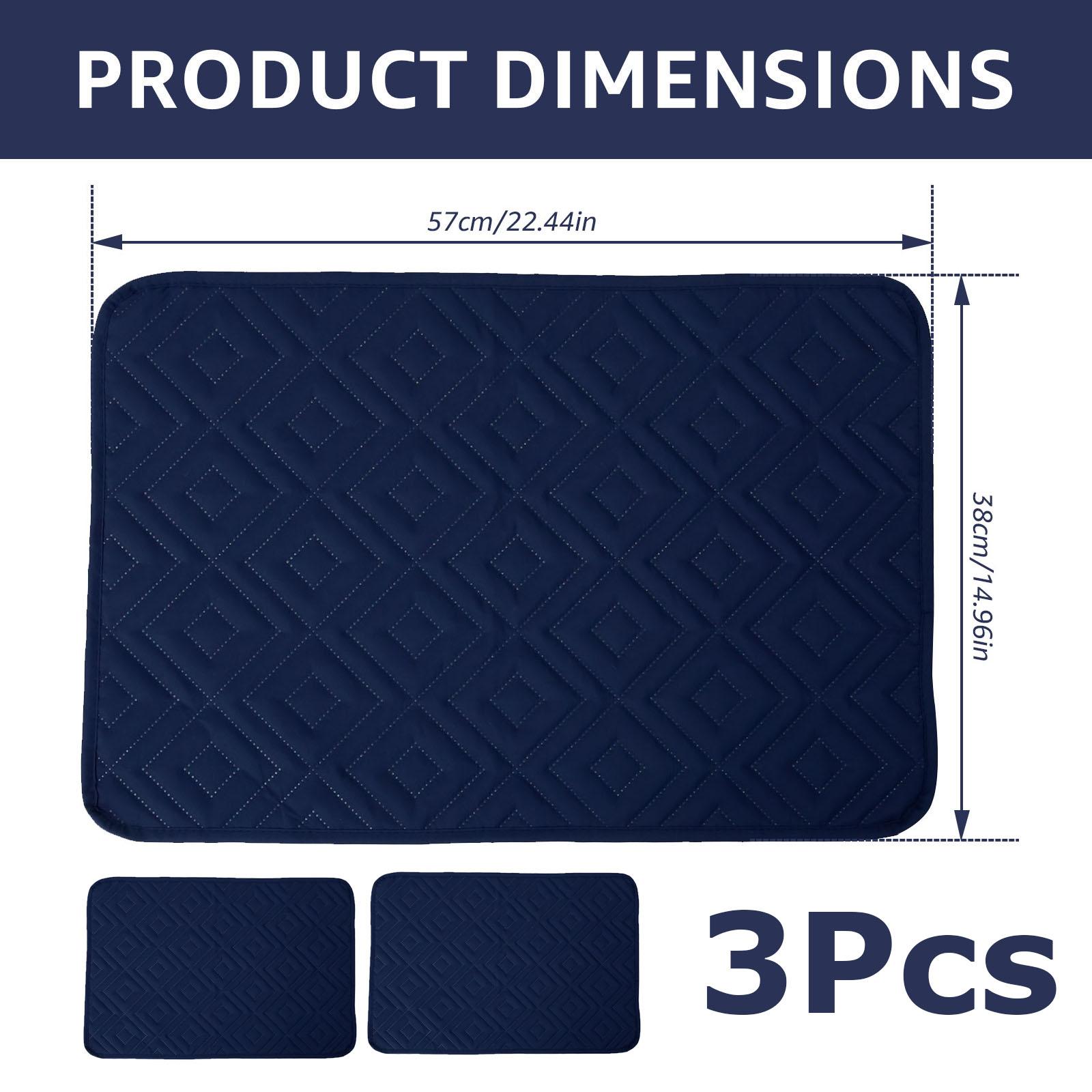 

3Pcs Recliner Headrest Protector Polyester Waterproof Sofa Headrest Cover Anti Cat Scratching Mat Furniture Protector for Home 57 x 38cm