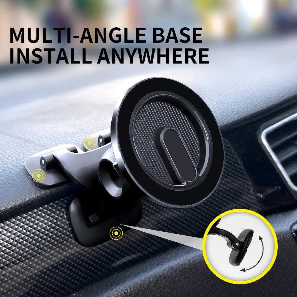 Car Magnetic Cell Phone Holder Suitable For Arc Three Paws Stick-On Universal Cell Phone Holder 360°Rotation Gps Dashboard